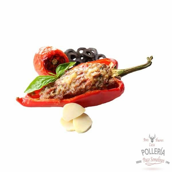 pimientos rellenos de carne_polleria_somolinos