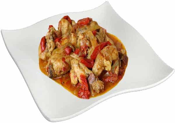 Pollo al chilindrón-polleria somolinos